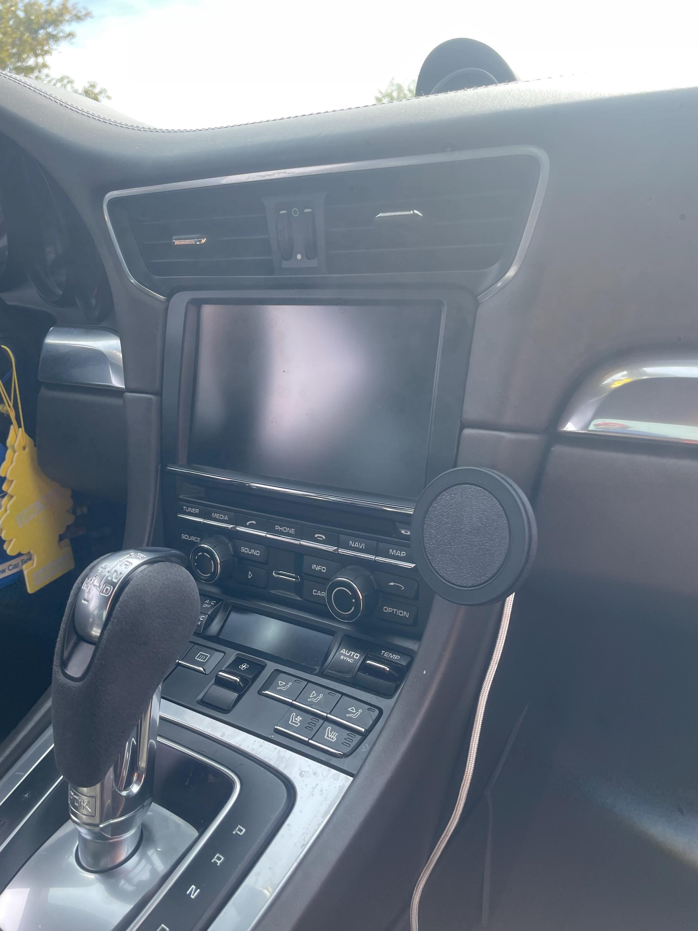 Phone Mount Compatible With Magsafe For Porsche 911 (991 Gen, 2011-2018) and Porsche Cayman / Boxster (981 and 982 Gen,  2013 - 2025) by P1Labs