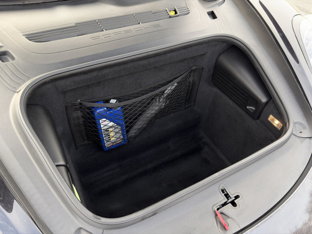 Frunk Organizer Cargo Net by P1Labs, Compatible with Porsche 911, Cayman, and Boxster
