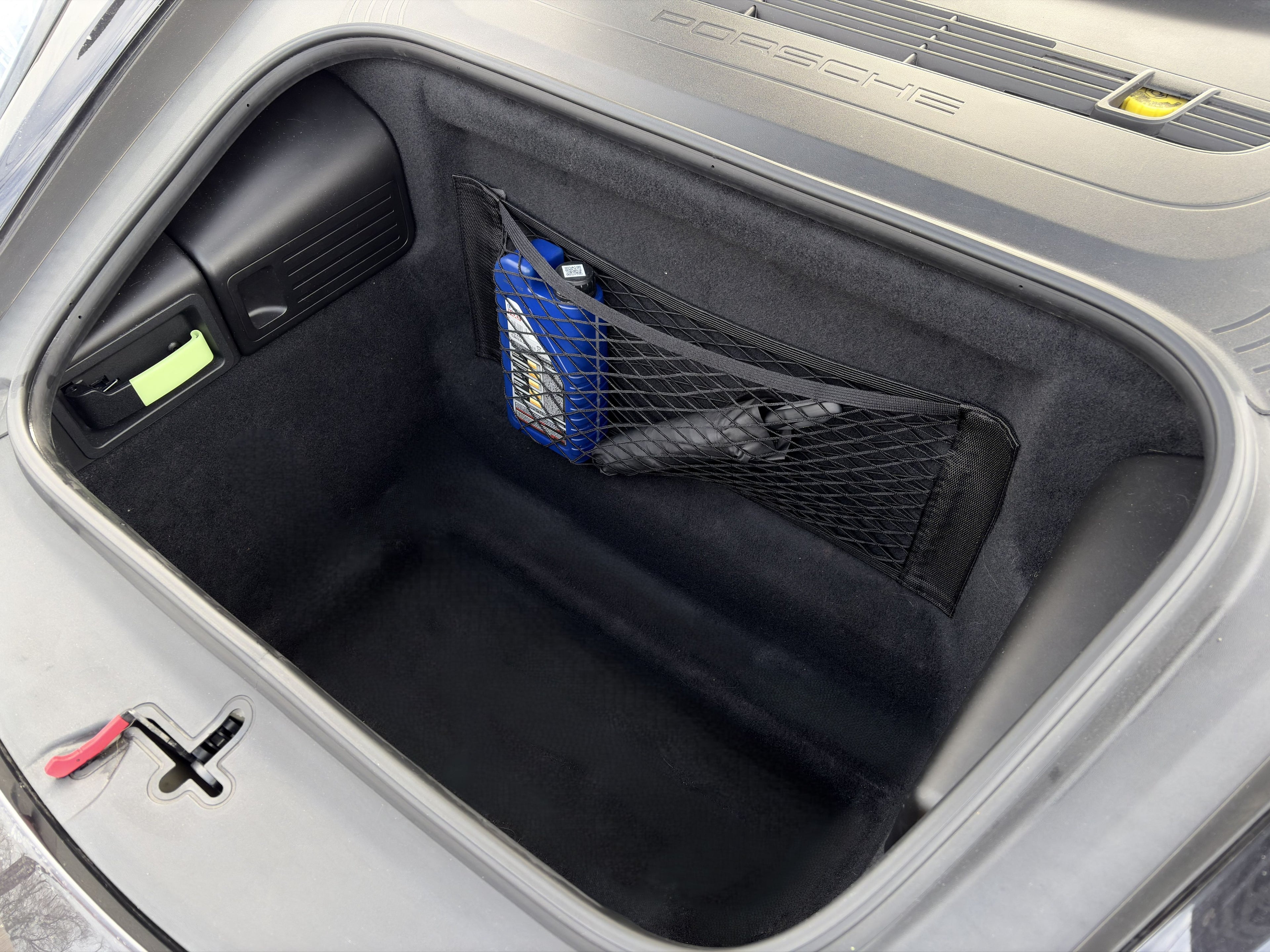 Frunk Organizer Cargo Net by P1Labs, Compatible with Porsche 911, Cayman, and Boxster