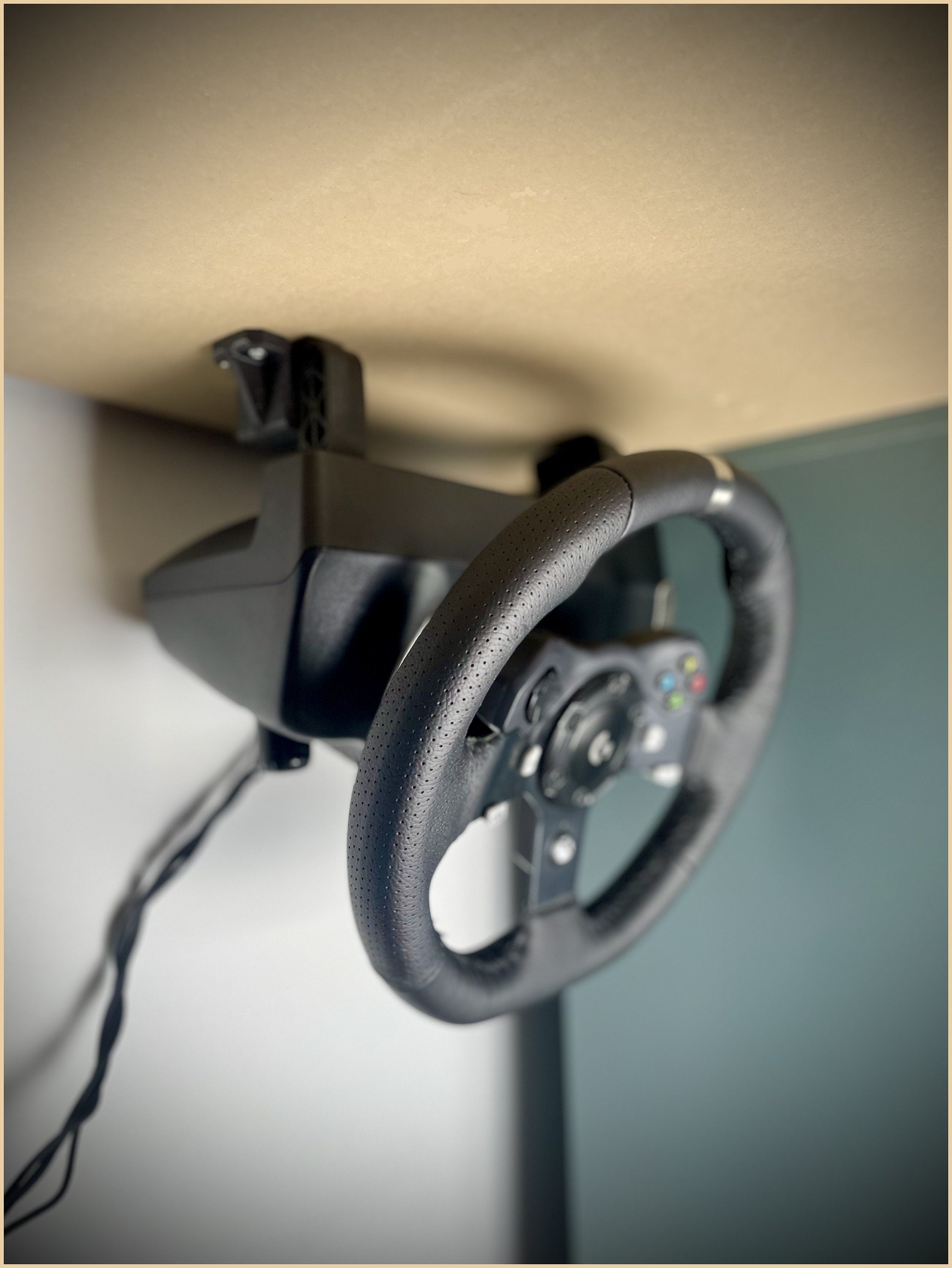 Under Desk Storage Solution By P1Labs, Compatible with Logitech Wheels and Shifters, G29/G929/G920/G923/G27