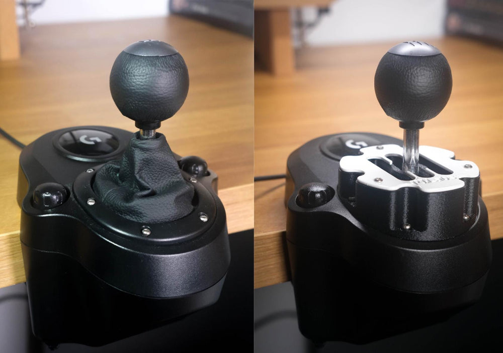 Metal Gated Shifter Adapter Compatible with Logitech Series Shifters by P1Labs