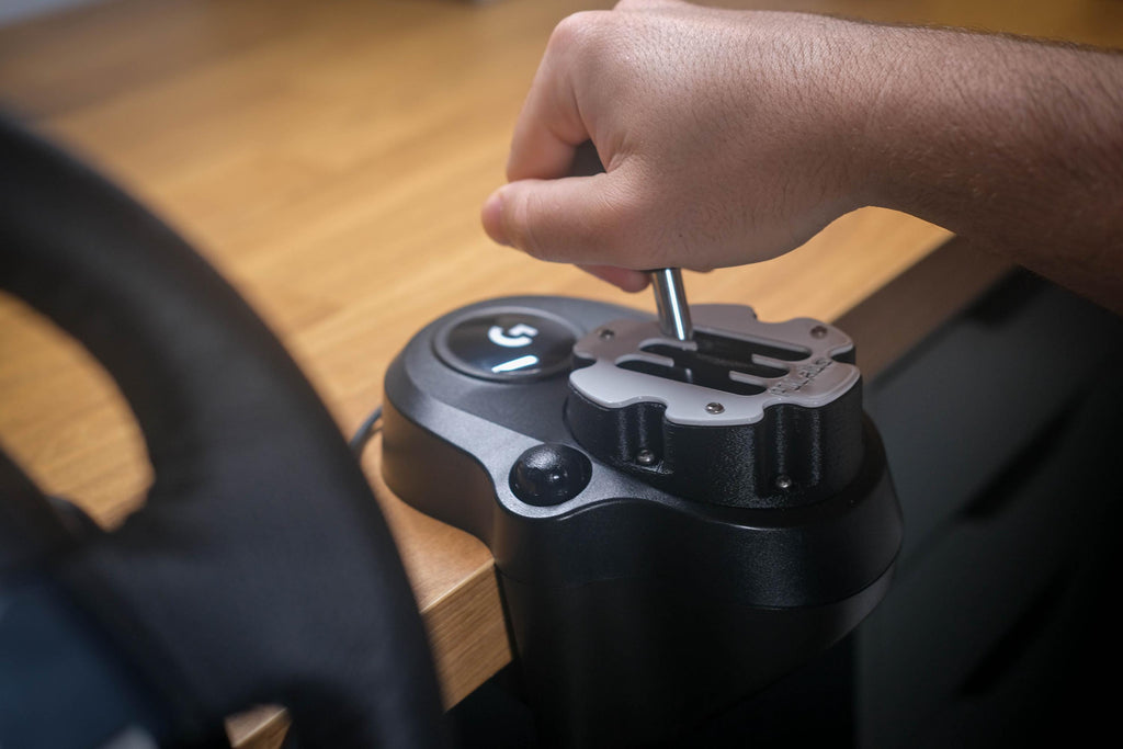 Metal Gated Shifter Adapter Compatible with Logitech Series Shifters by P1Labs